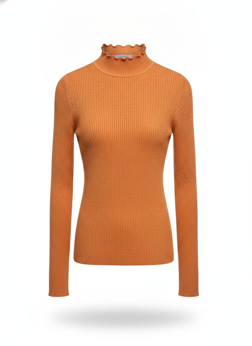 Blusa De Tricot Gola Alta Lore
