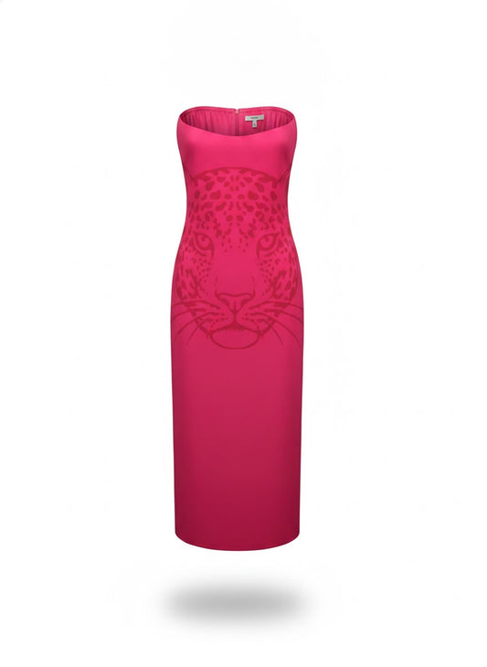 Vestido Midi Long Sem Alça Oncita