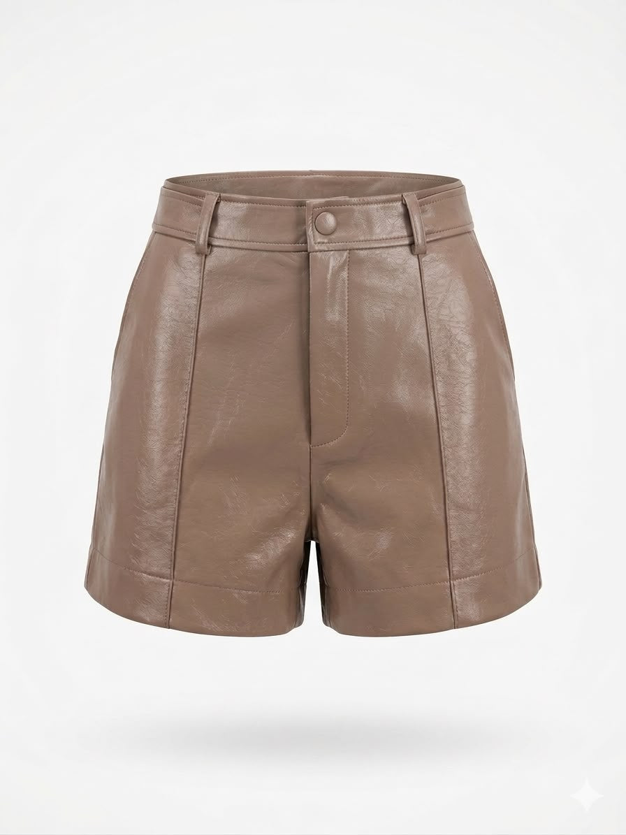 Short Couro Eco Forrado
