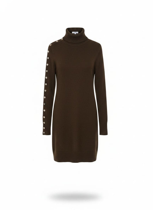 Vestido Tricot com Botões