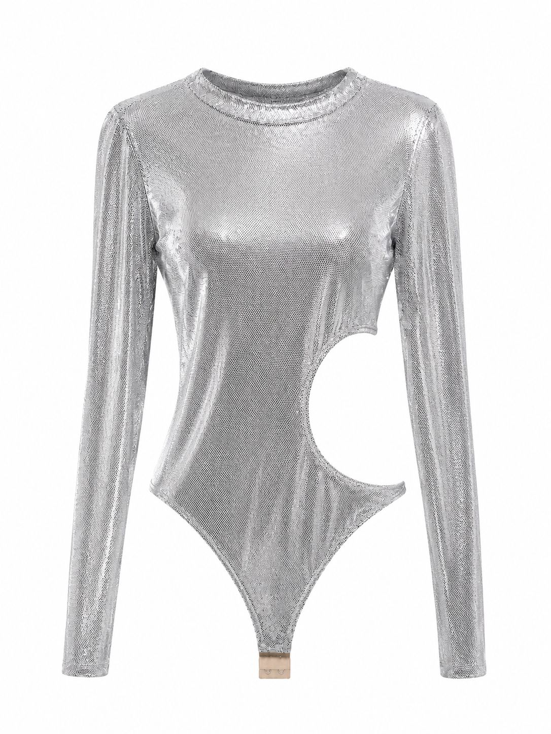 Body Recorte Lateral Com Manga