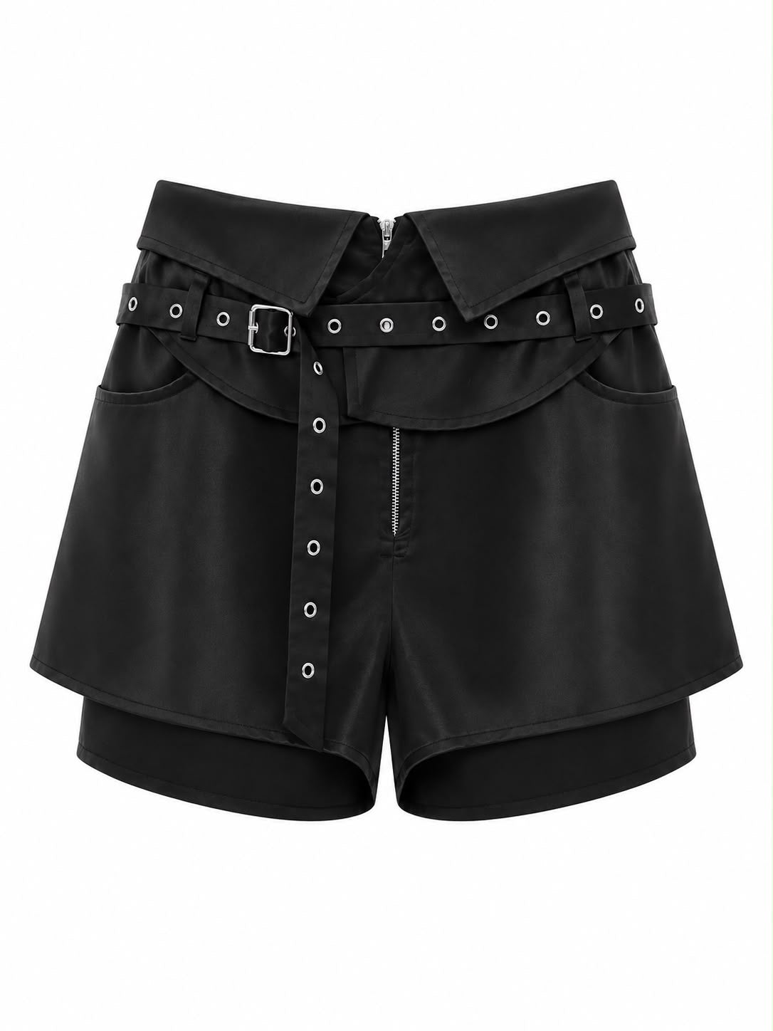 Short Com Cinto em Ilhós Punk
