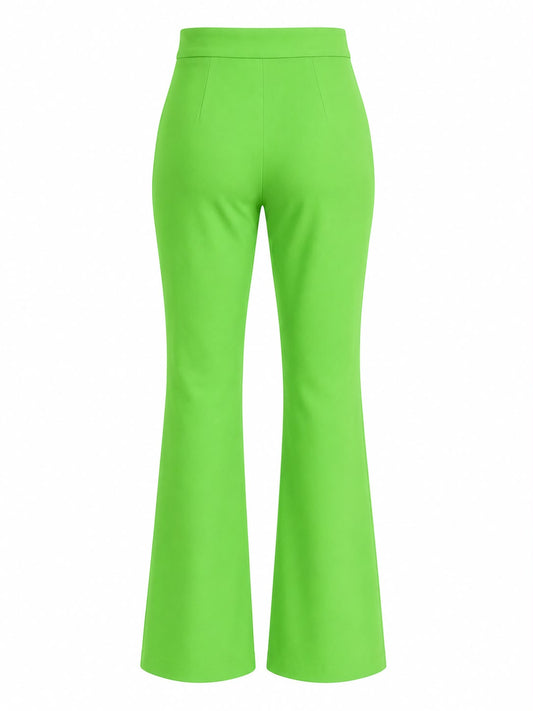 Calça com Wide Liso Bolso Faca