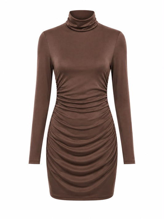 Vestido Curto Malha Decote nas Costas
