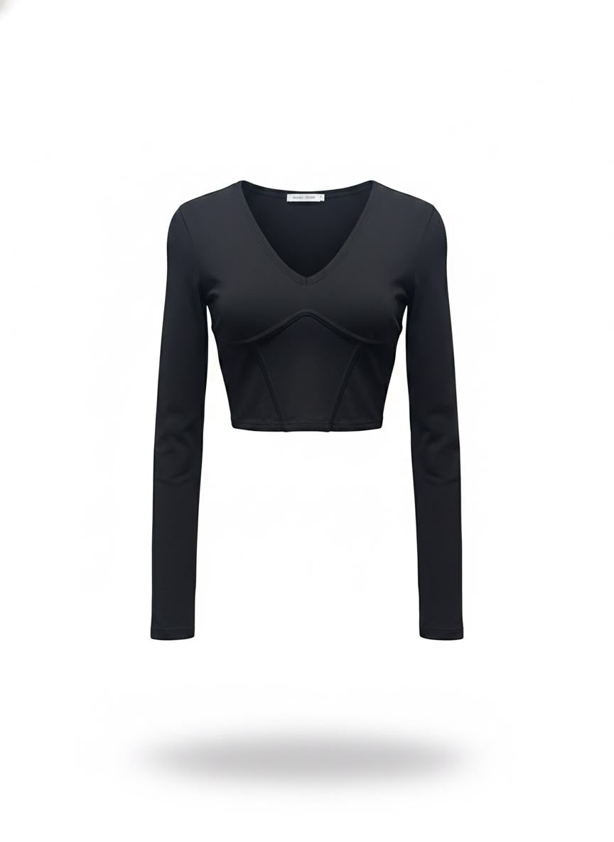 Blusa Malha Decote V