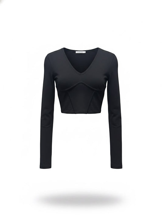 Blusa Malha Decote V