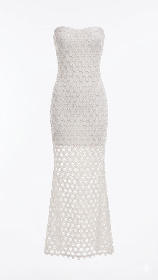 Vestido Em Tela Banho De Mar