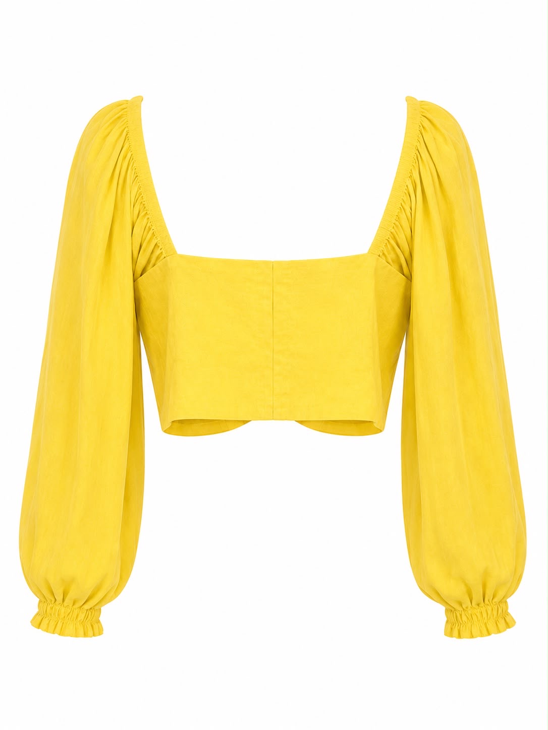 Cropped Linho com Manga Longa