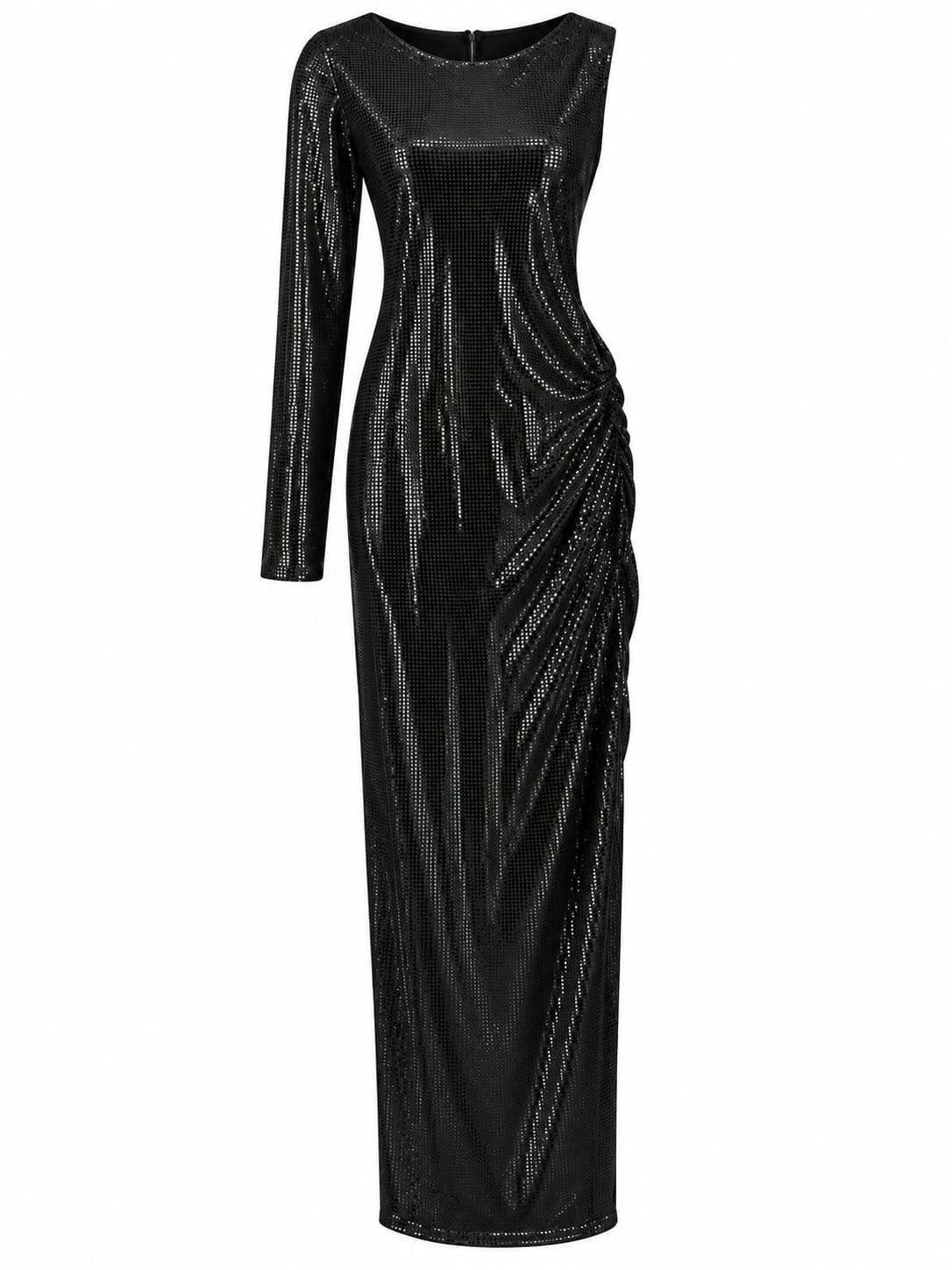 Vestido Longo Brilho Nula Manga
