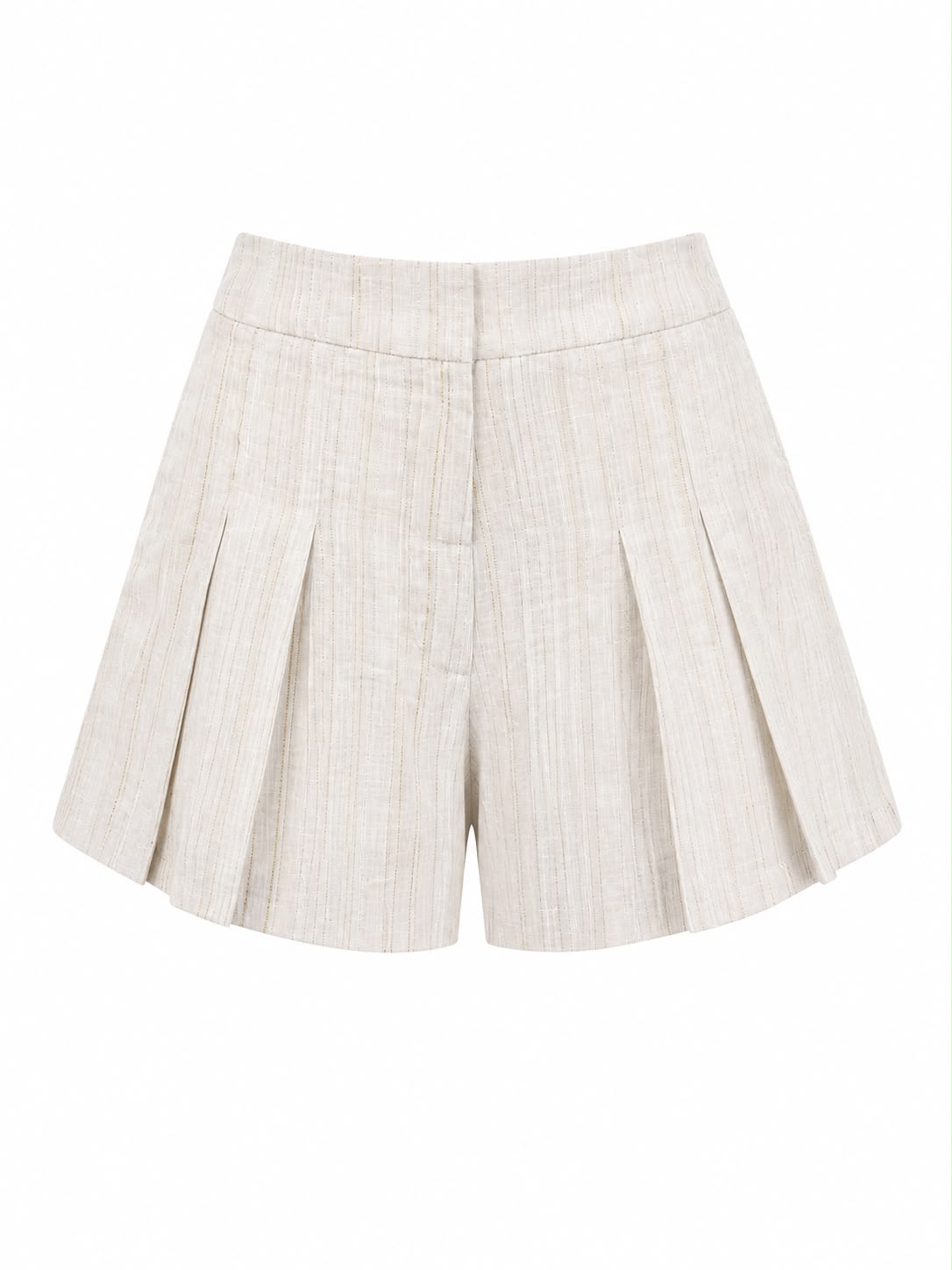 Short Linho Risca Lurex