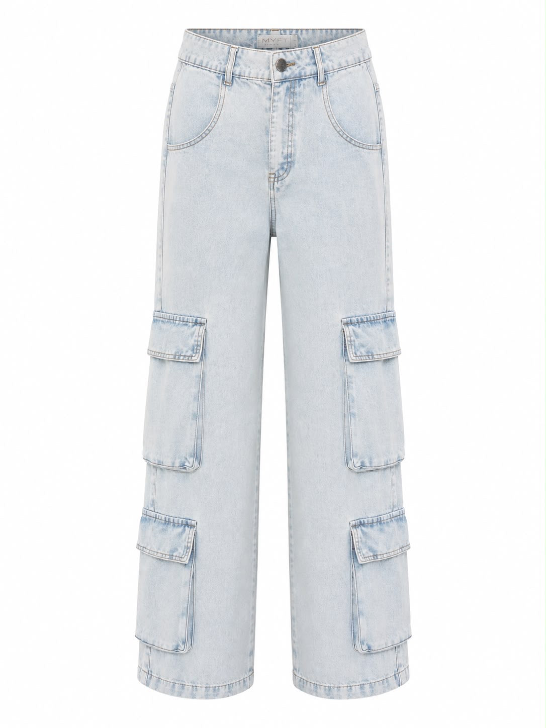 Calça Cargo com Bolsos na Lateral