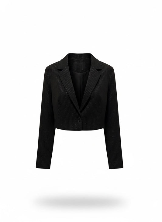 Blazer Spencer Cropped Risca De Giz