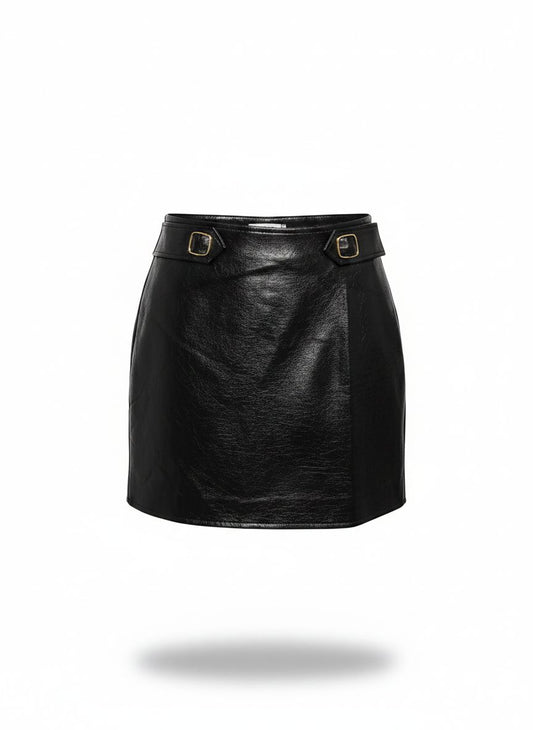 Saia Mini Couro Eco