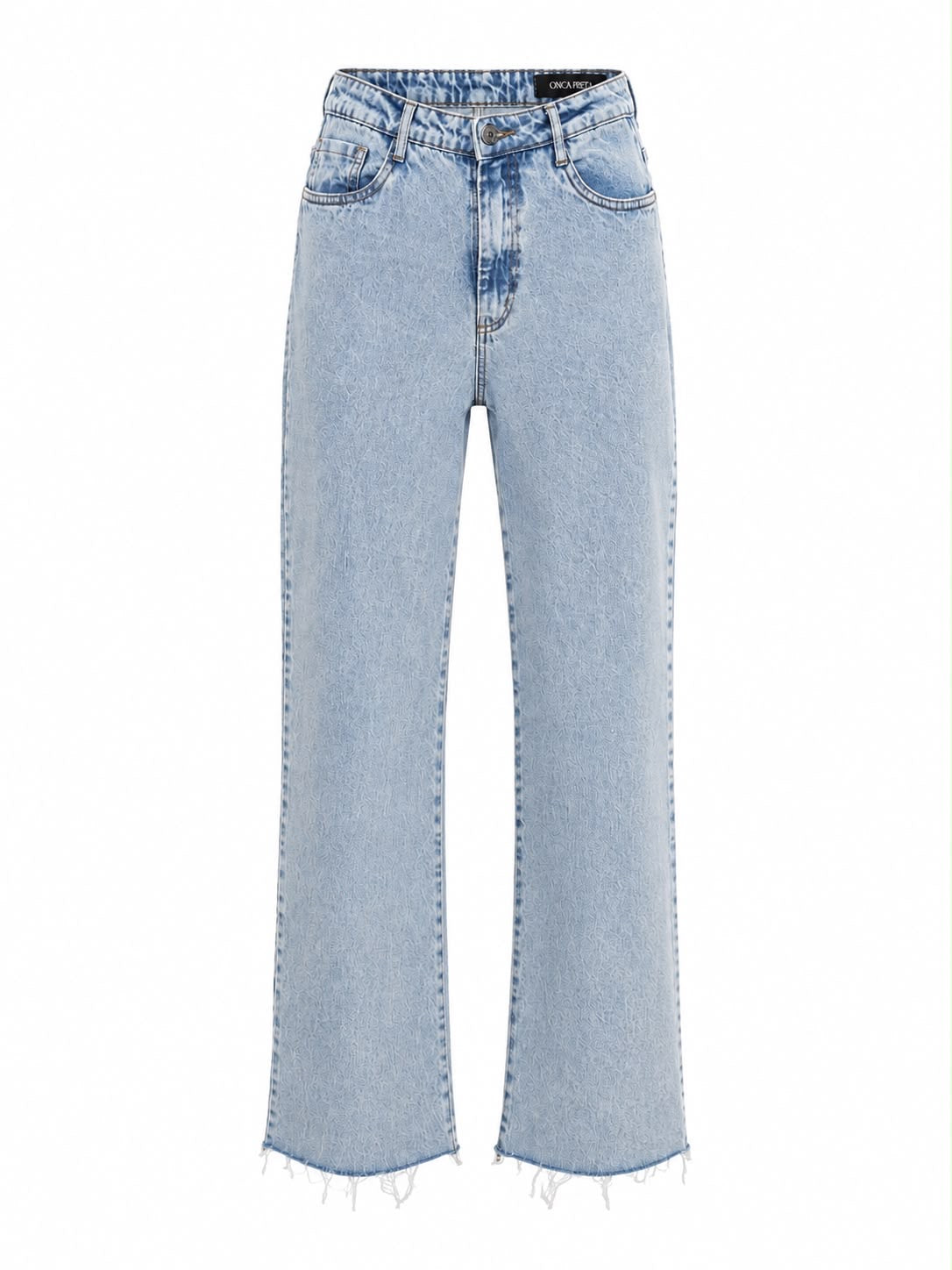 Calça Reta Jeans Claro