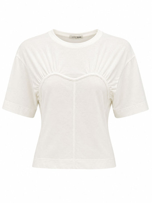 T-shirt Top Sobreposto