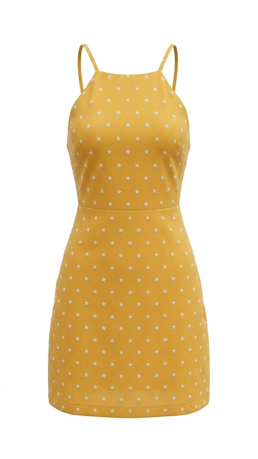 Vestido Linho Estrelinhas Solar