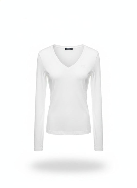 Blusa Maga Longa Decote V
