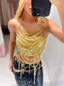 Toop  Em Franjas Safira